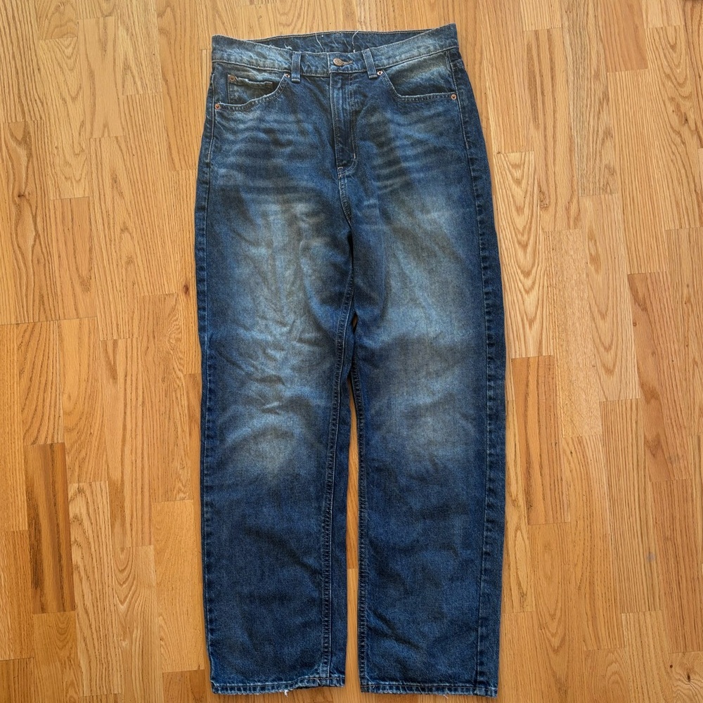 BDG Denim Cowboy Jeans *with one pant leg slightly longer than the other*